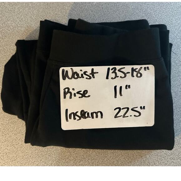 Nomadic Traders Sz S Pull On Black Cropped Pants Button Hem Stretchy Artsy boho - Picture 6 of 7